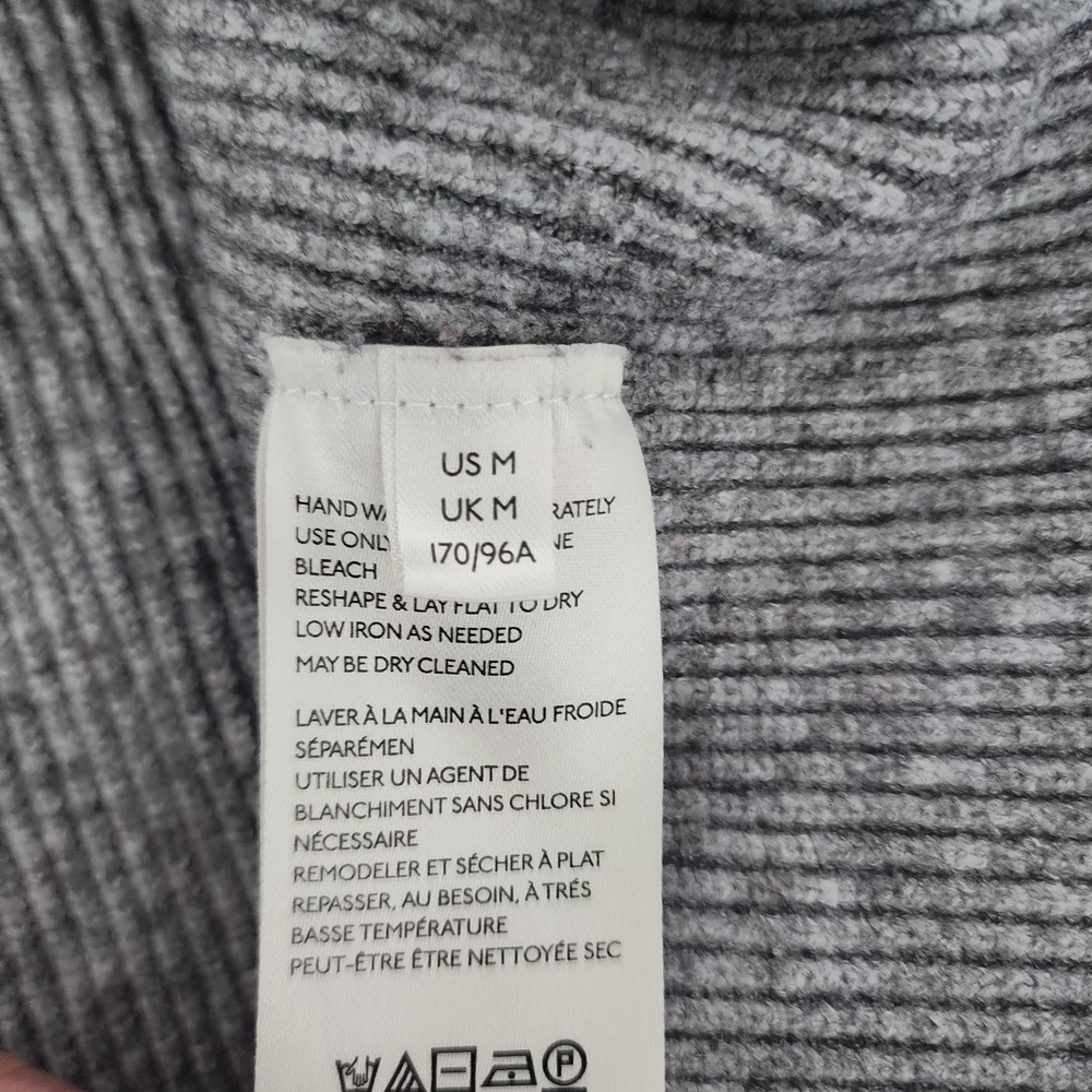 Free People Gray Cowl Neck Sweater Oversized Knit - Picture 12 of 14